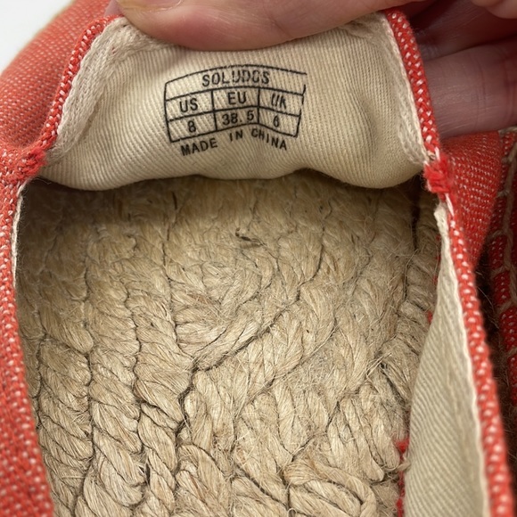 Soludos Coral Cancas Espadrilles 8 - Picture 7 of 8
